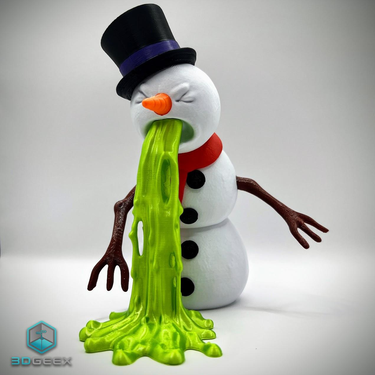 Puking Snowman 3d model