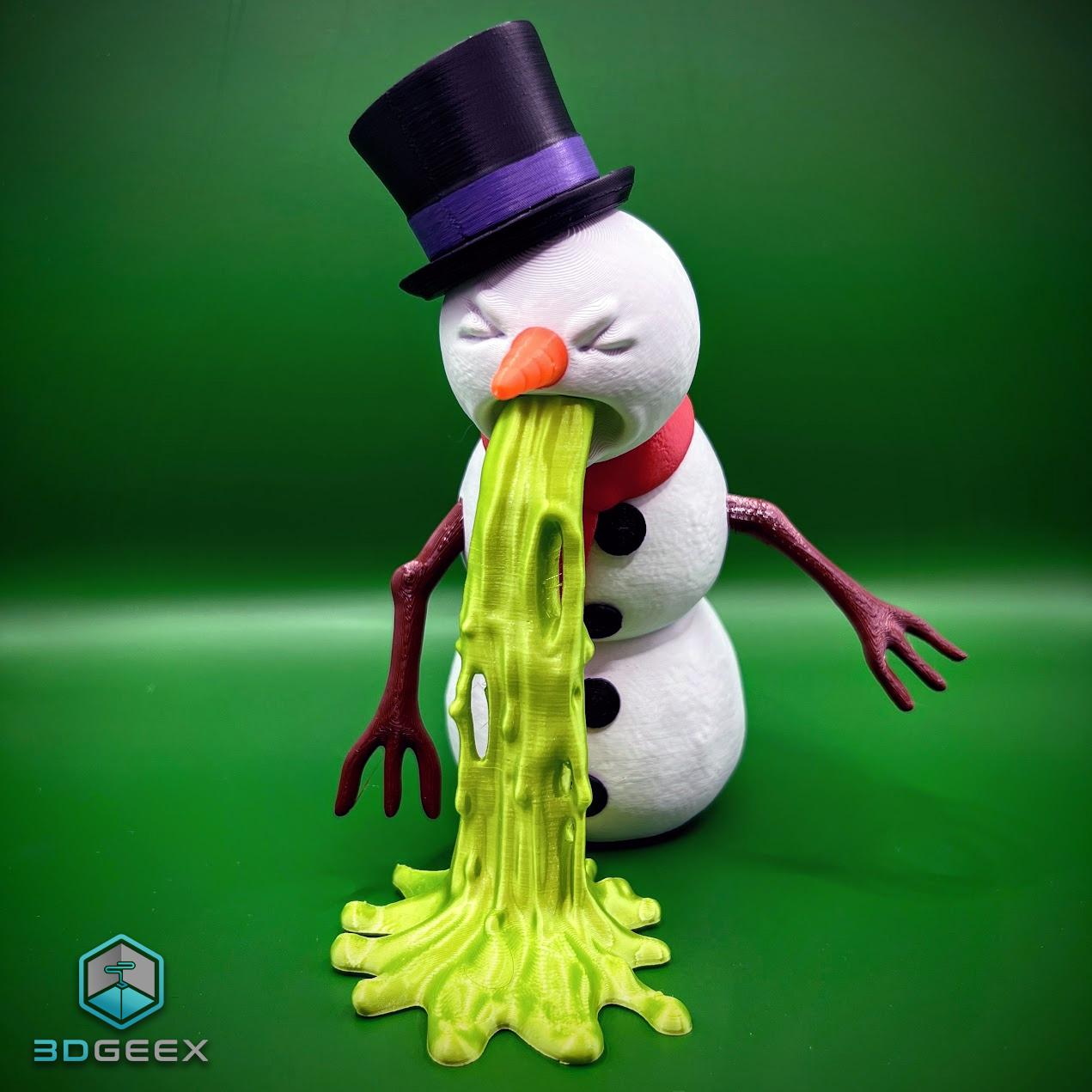 Puking Snowman 3d model