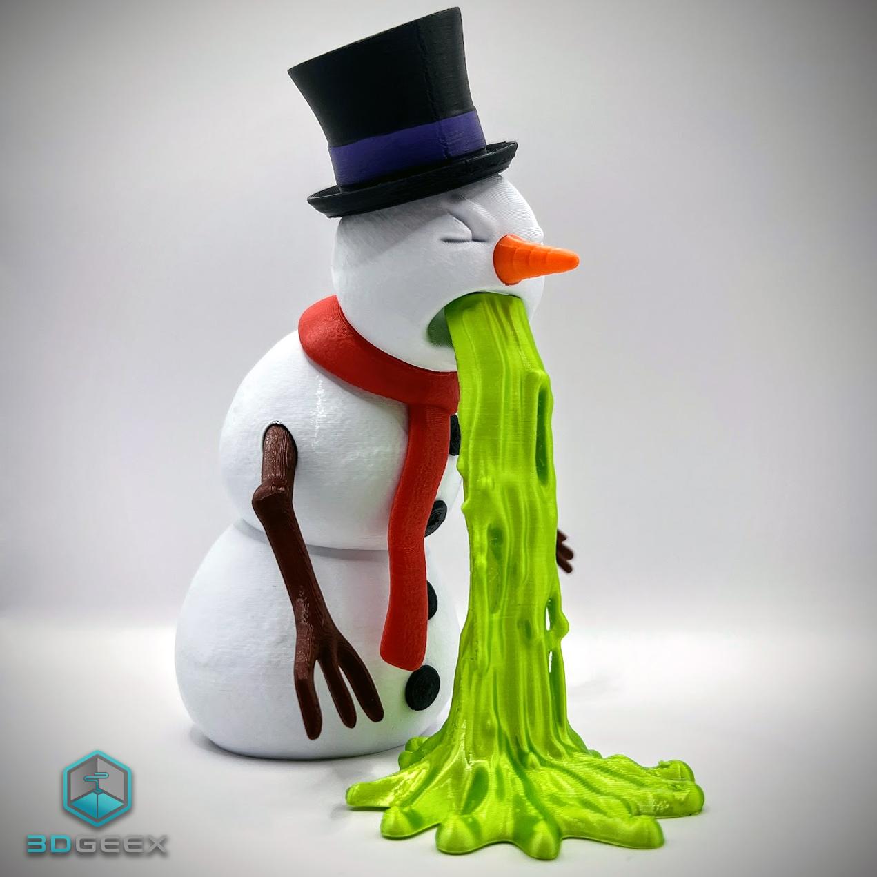 Puking Snowman 3d model