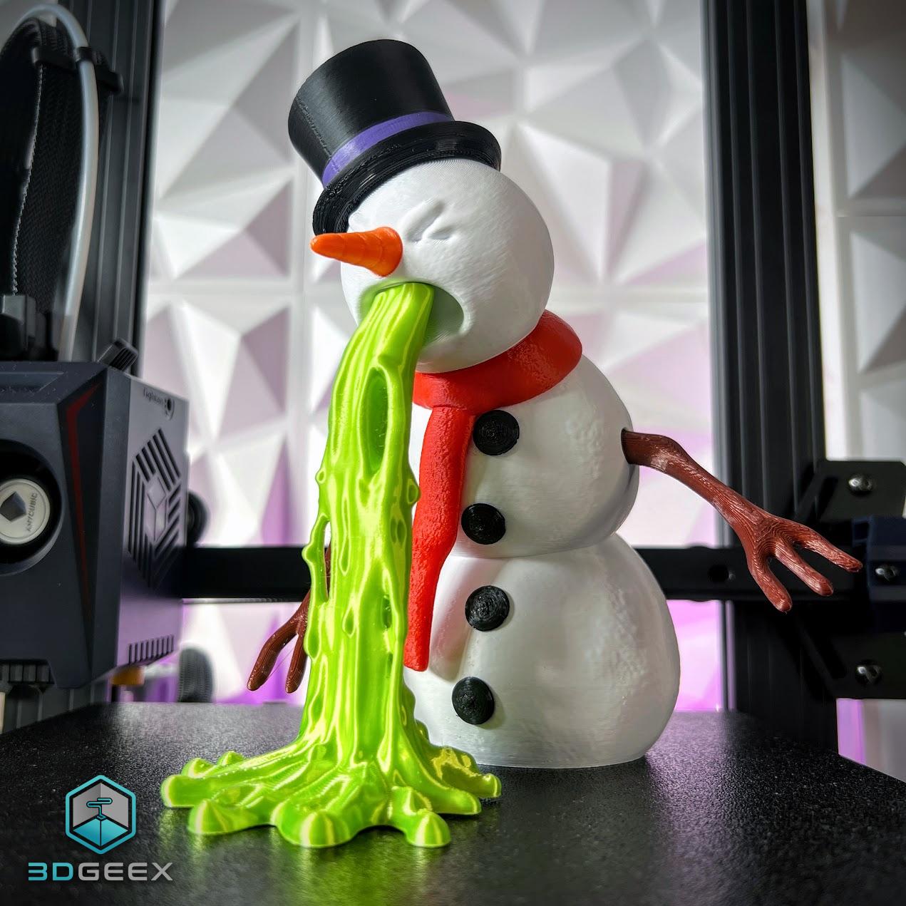 Puking Snowman 3d model