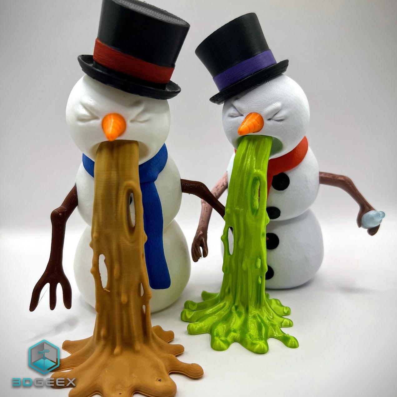 Puking Snowman 3d model