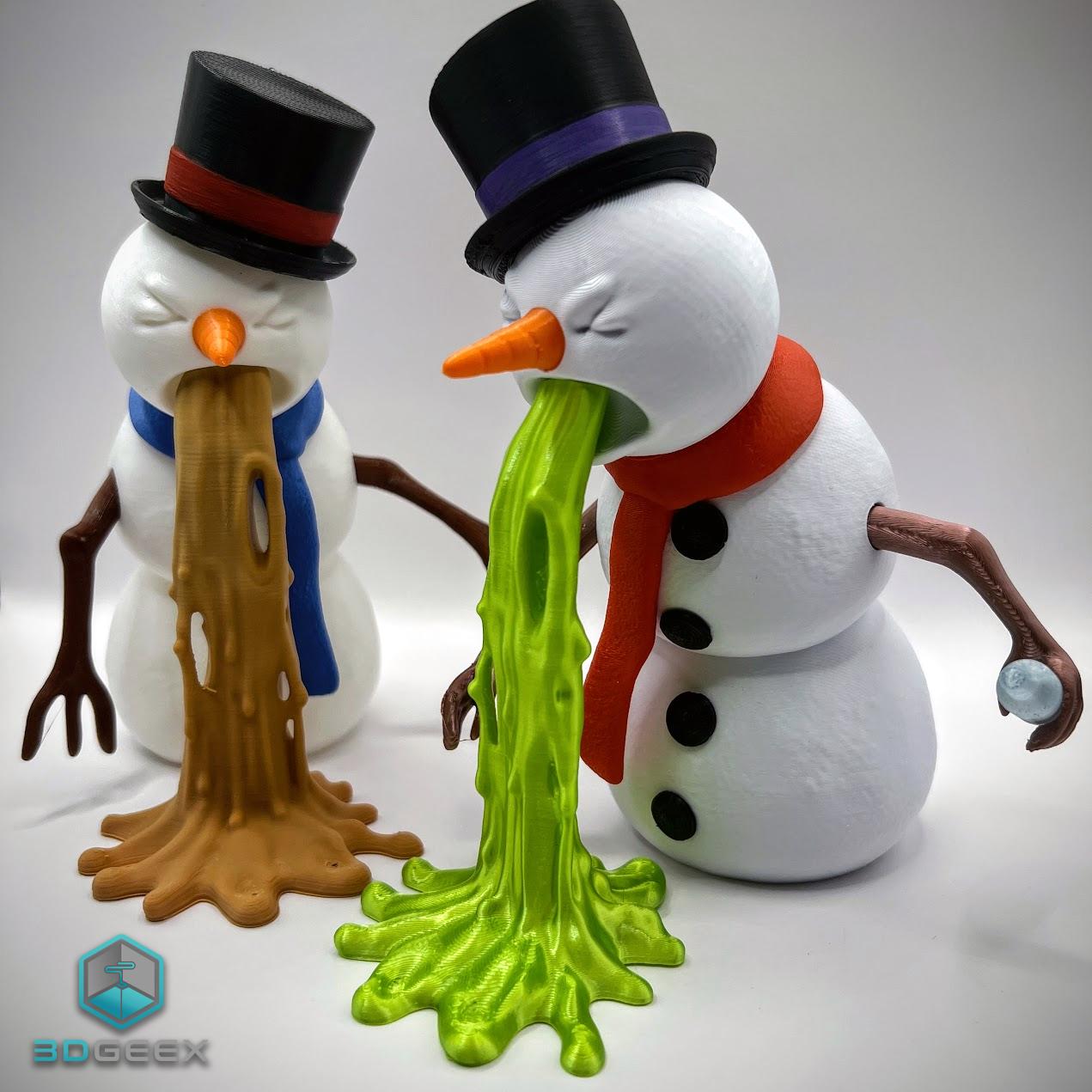 Puking Snowman 3d model