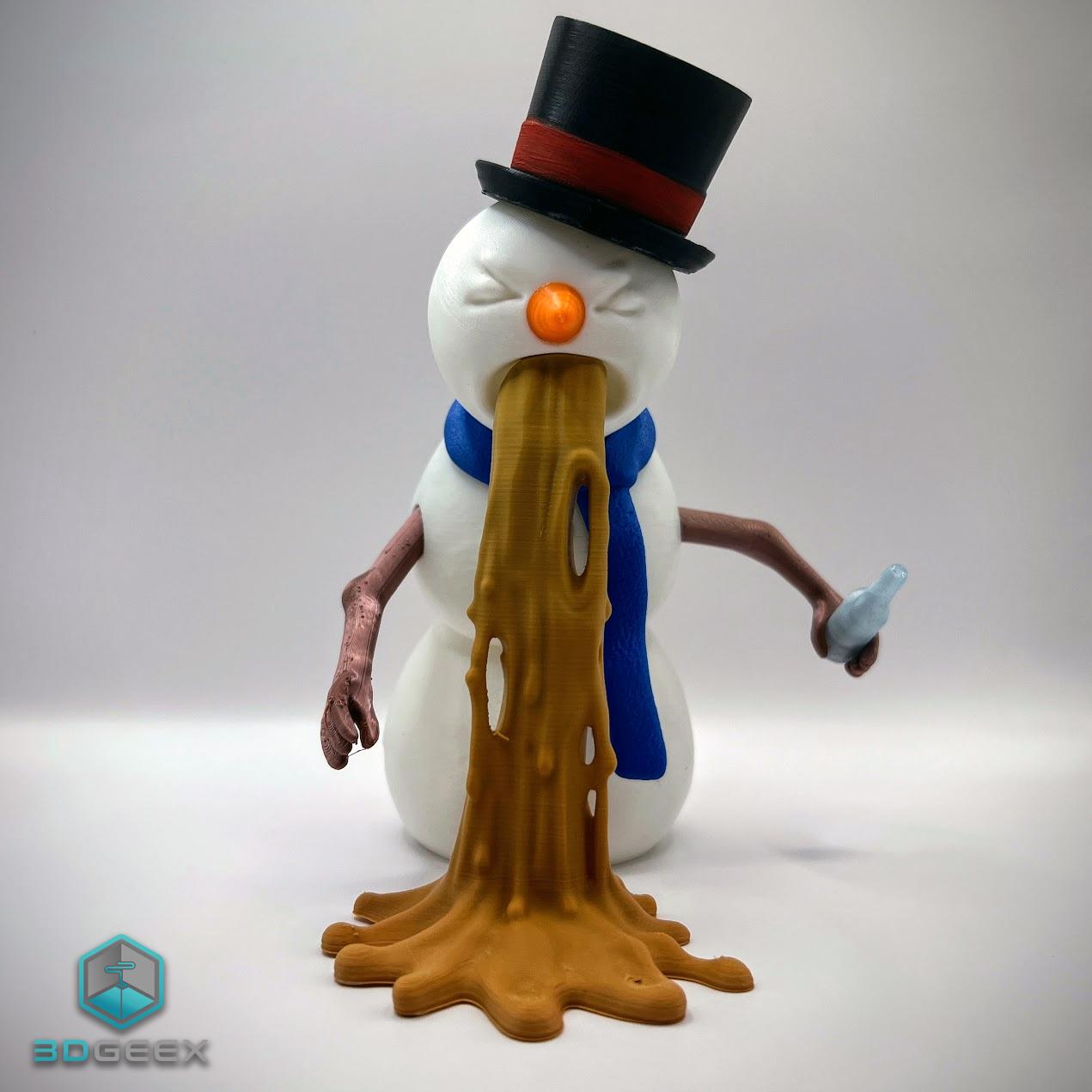 Puking Snowman 3d model