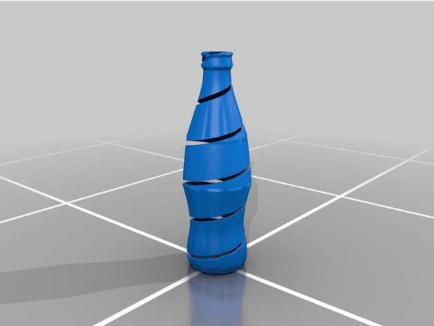 Cutted Glass Bottle series  3d model