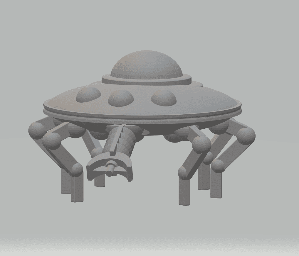 FHW:  The Stellar Coalition Corps flying saucer Kit 3d model
