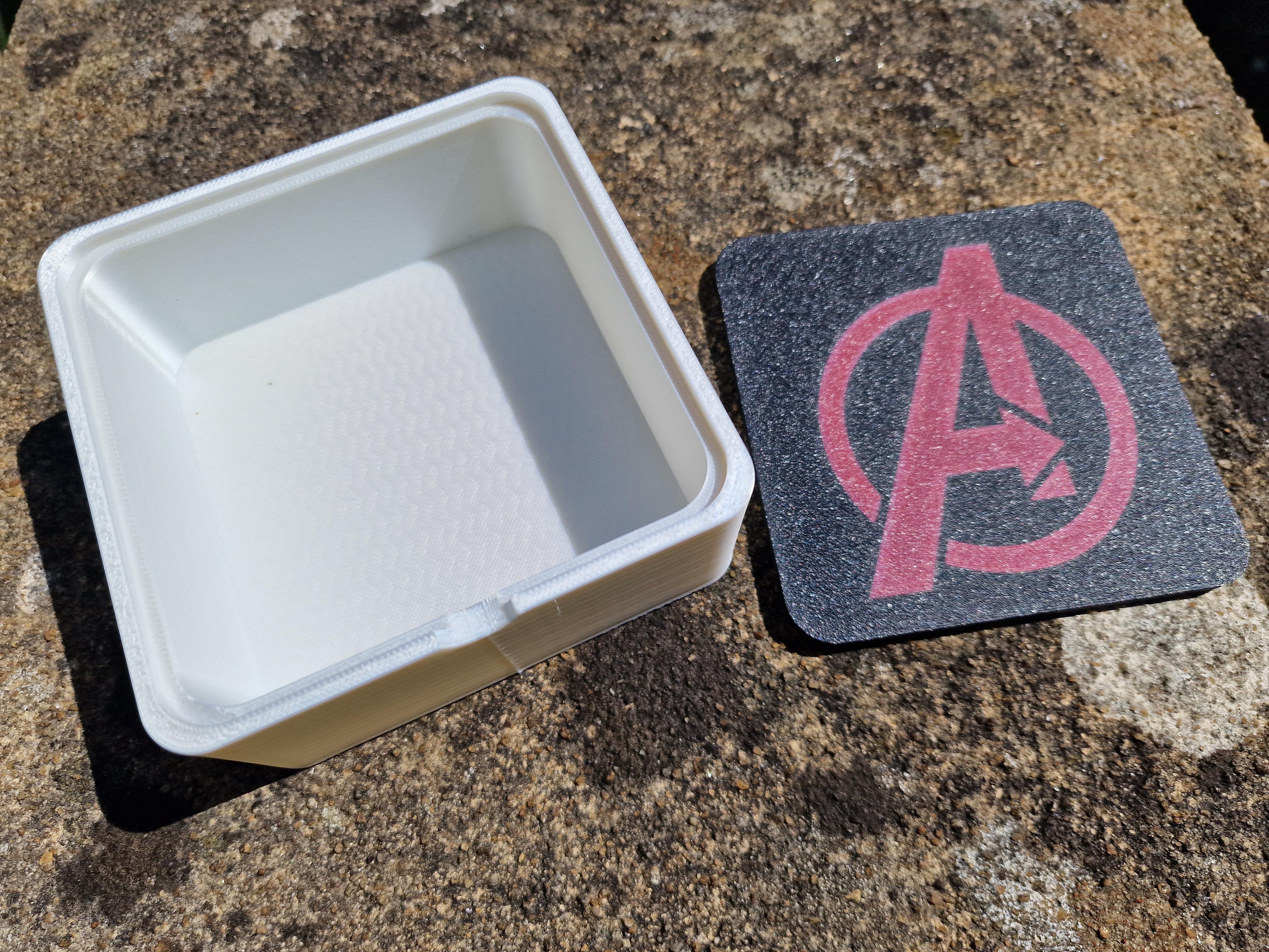 Character and Logo Trinket Boxes (Superhero Series added) (AMS/MMU) 3d model