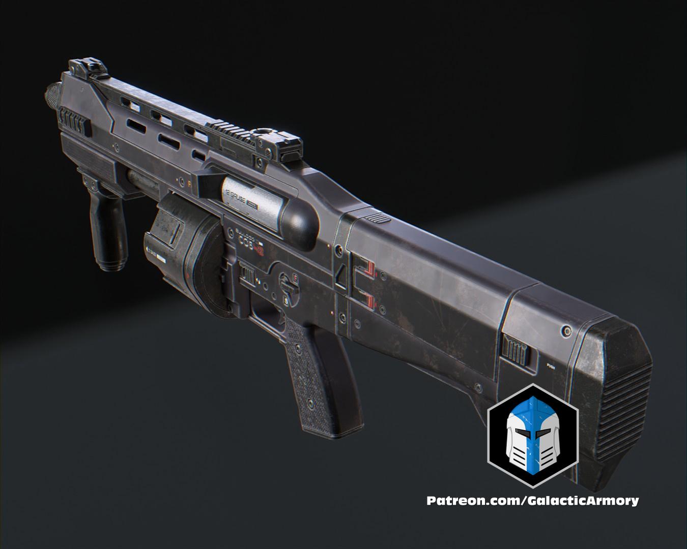 Halo Infinite Bulldog Shotgun - 3D Print Files 3d model