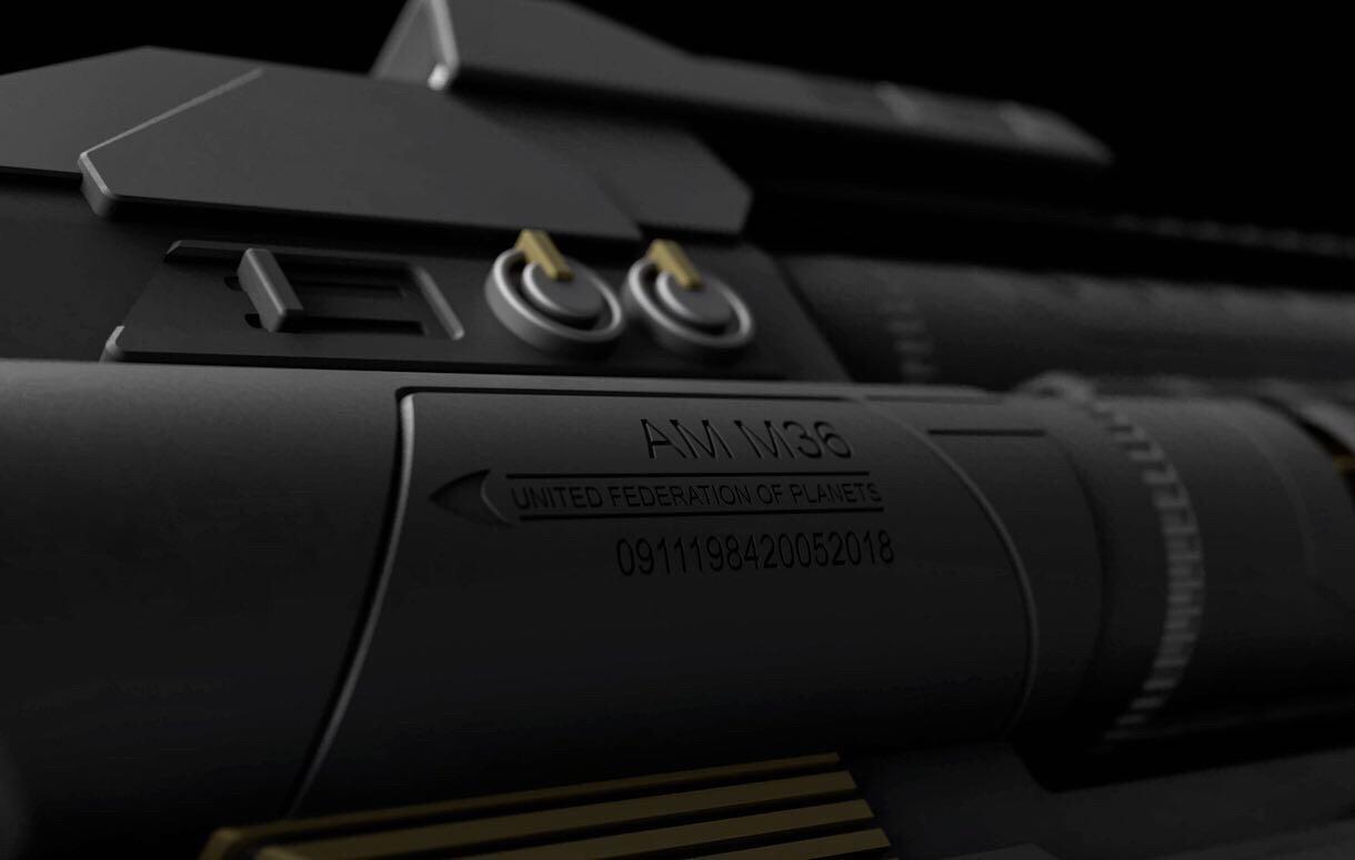 Star Trek Discovery Phaser Rifle 3d model