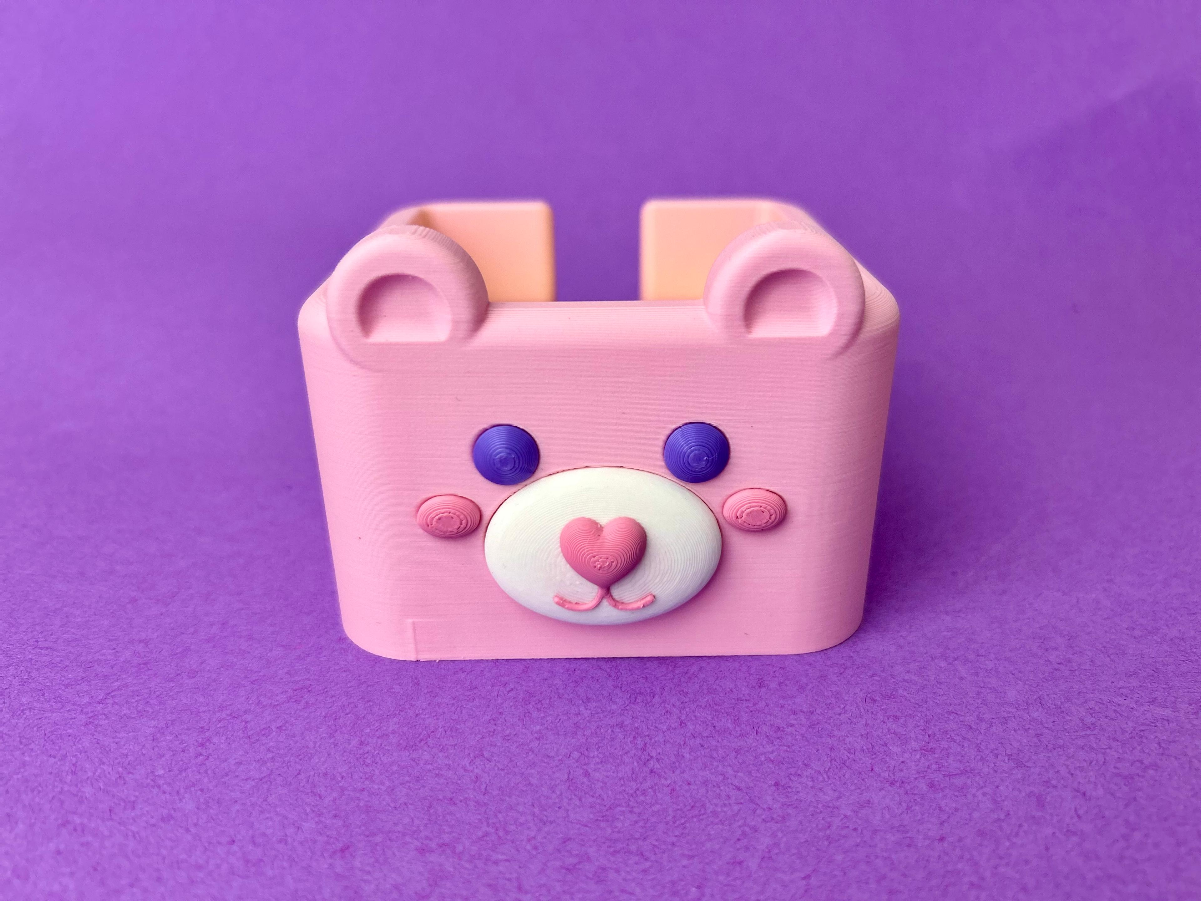 Bear Sticky Note Holder 3d model