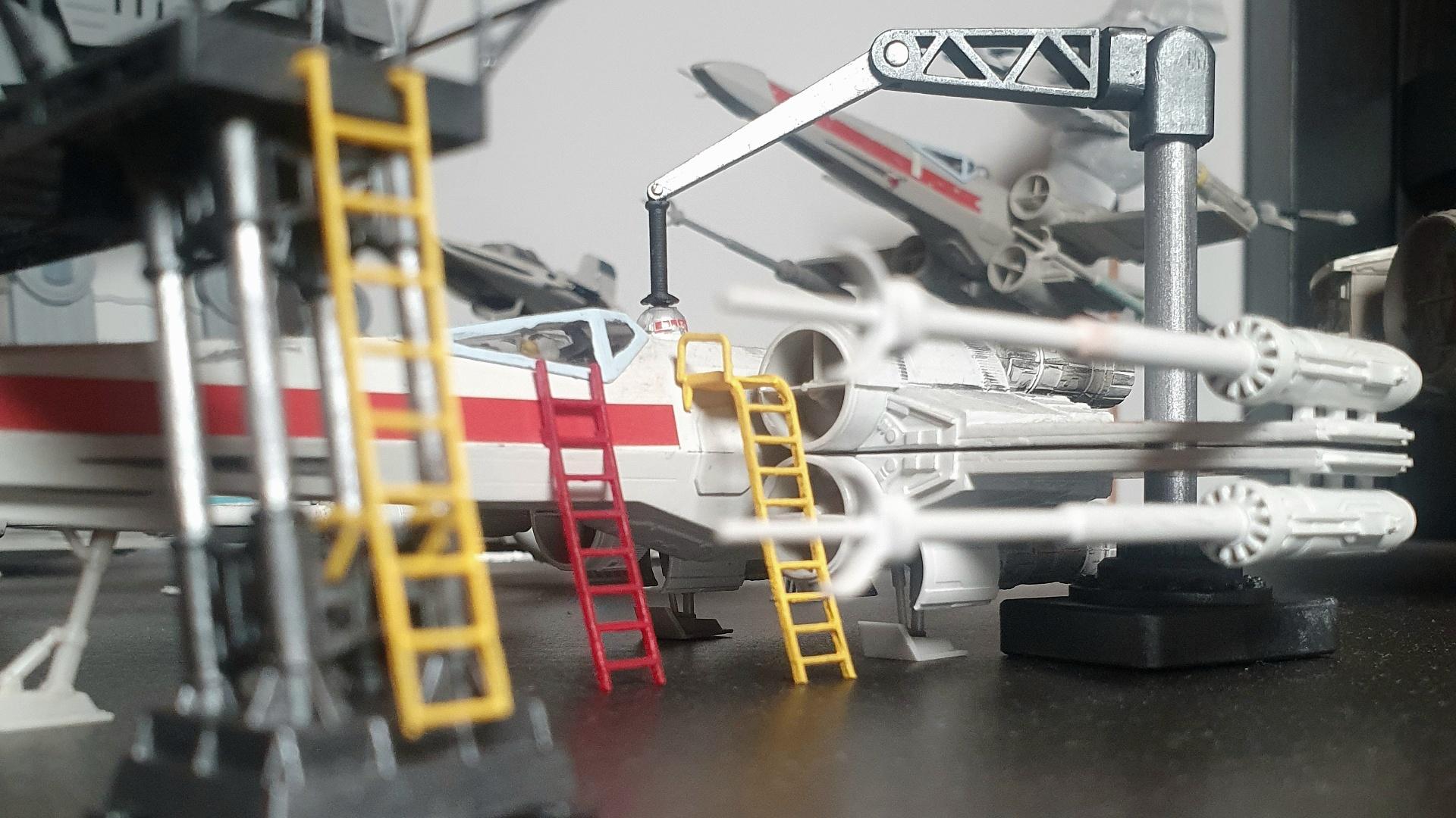 Rebel Hangar Equipment - 1/12, 1/18 and 1/72 scale 3d model