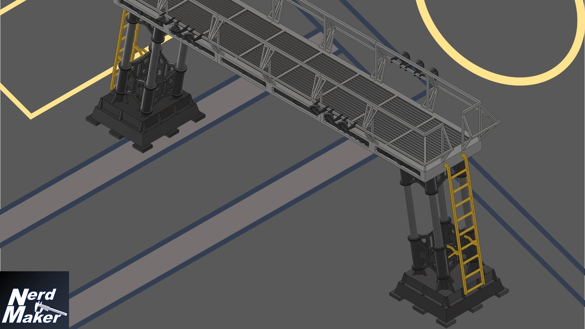 Rebel Hangar Equipment - 1/12, 1/18 and 1/72 scale 3d model