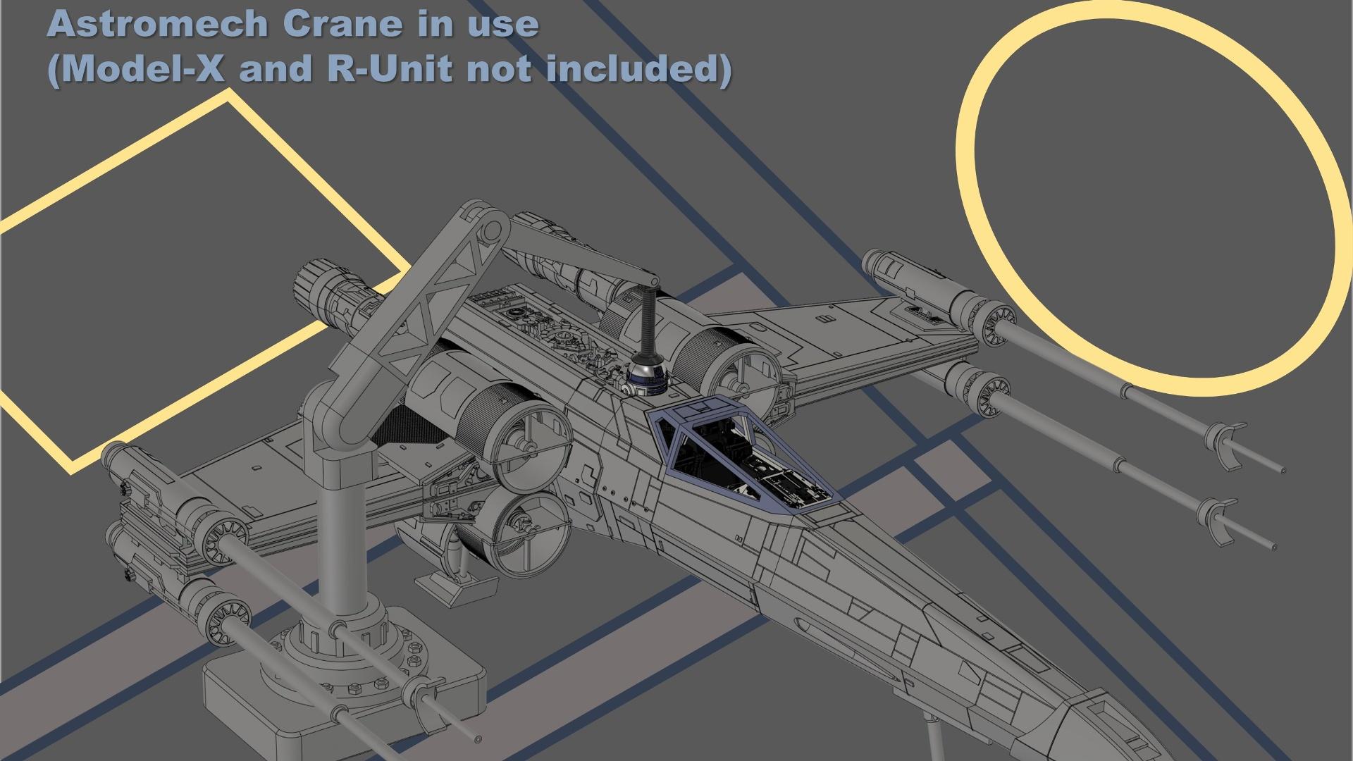 Rebel Hangar Equipment - 1/12, 1/18 and 1/72 scale 3d model