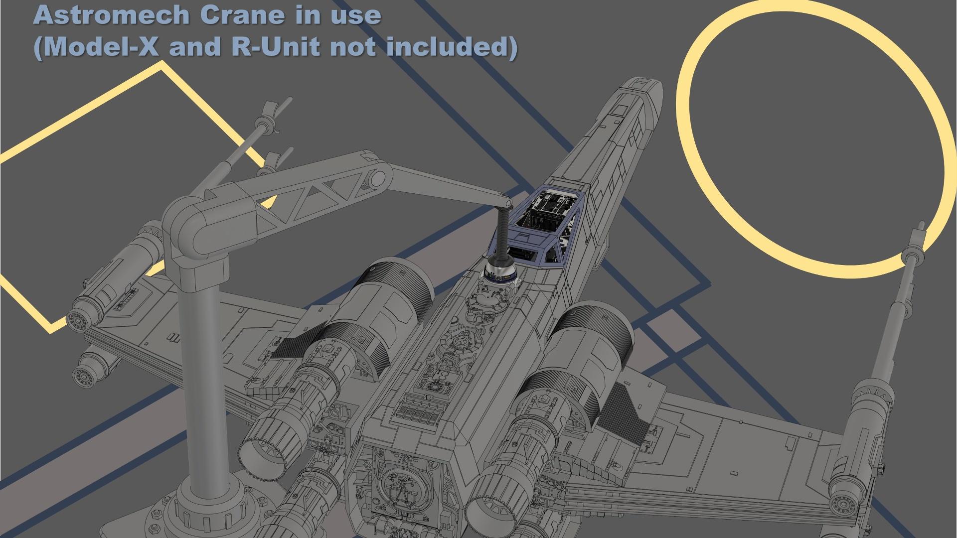 Rebel Hangar Equipment - 1/12, 1/18 and 1/72 scale 3d model