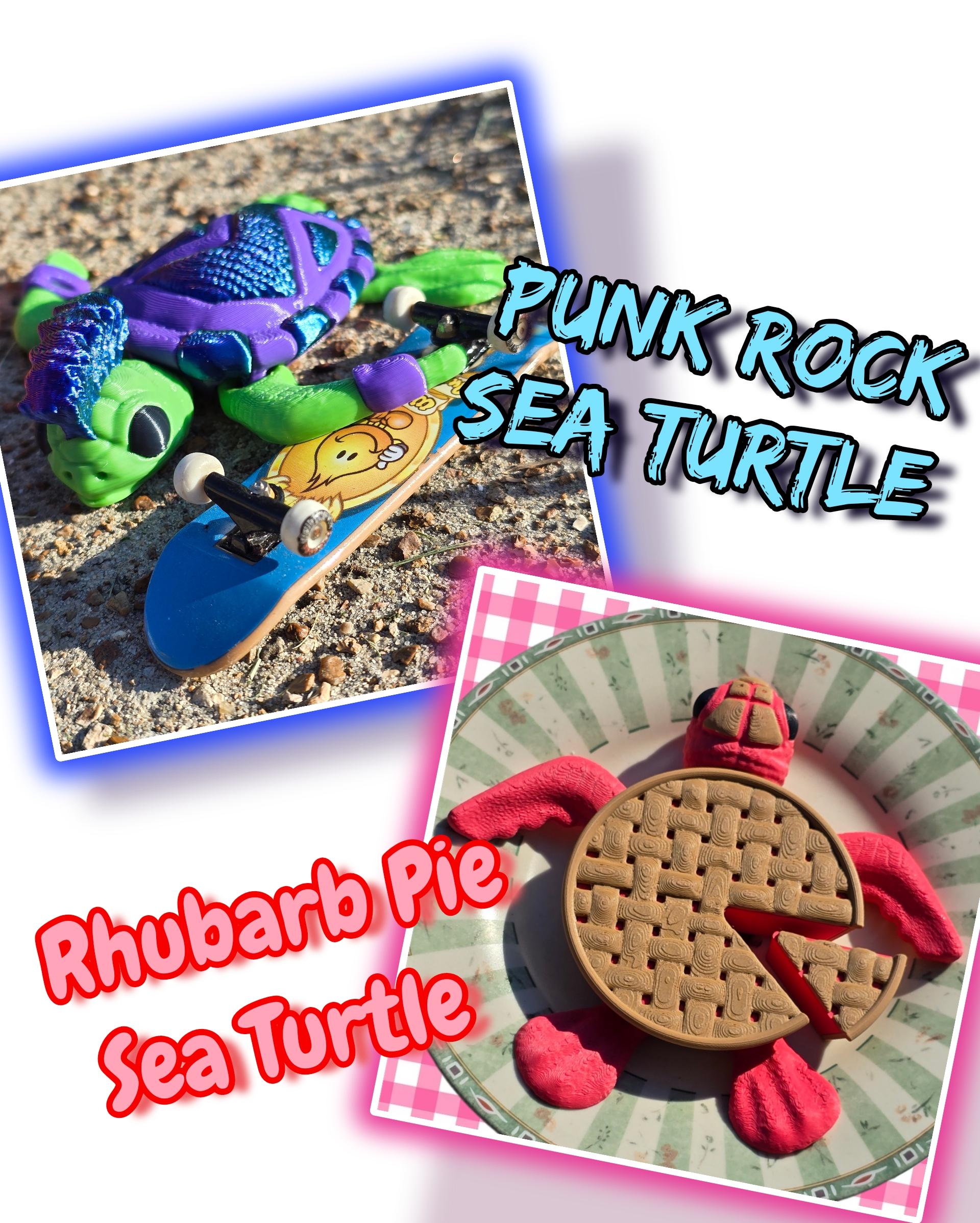 Rhubarb Pie & Punk Rock Sea Turtles 3d model