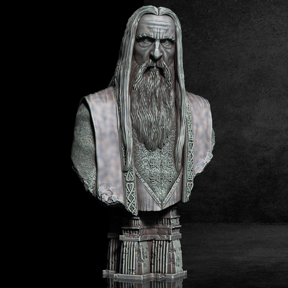 Saruman Bust (Pre-Supported) - 3D Model By FotisMint On Thangs