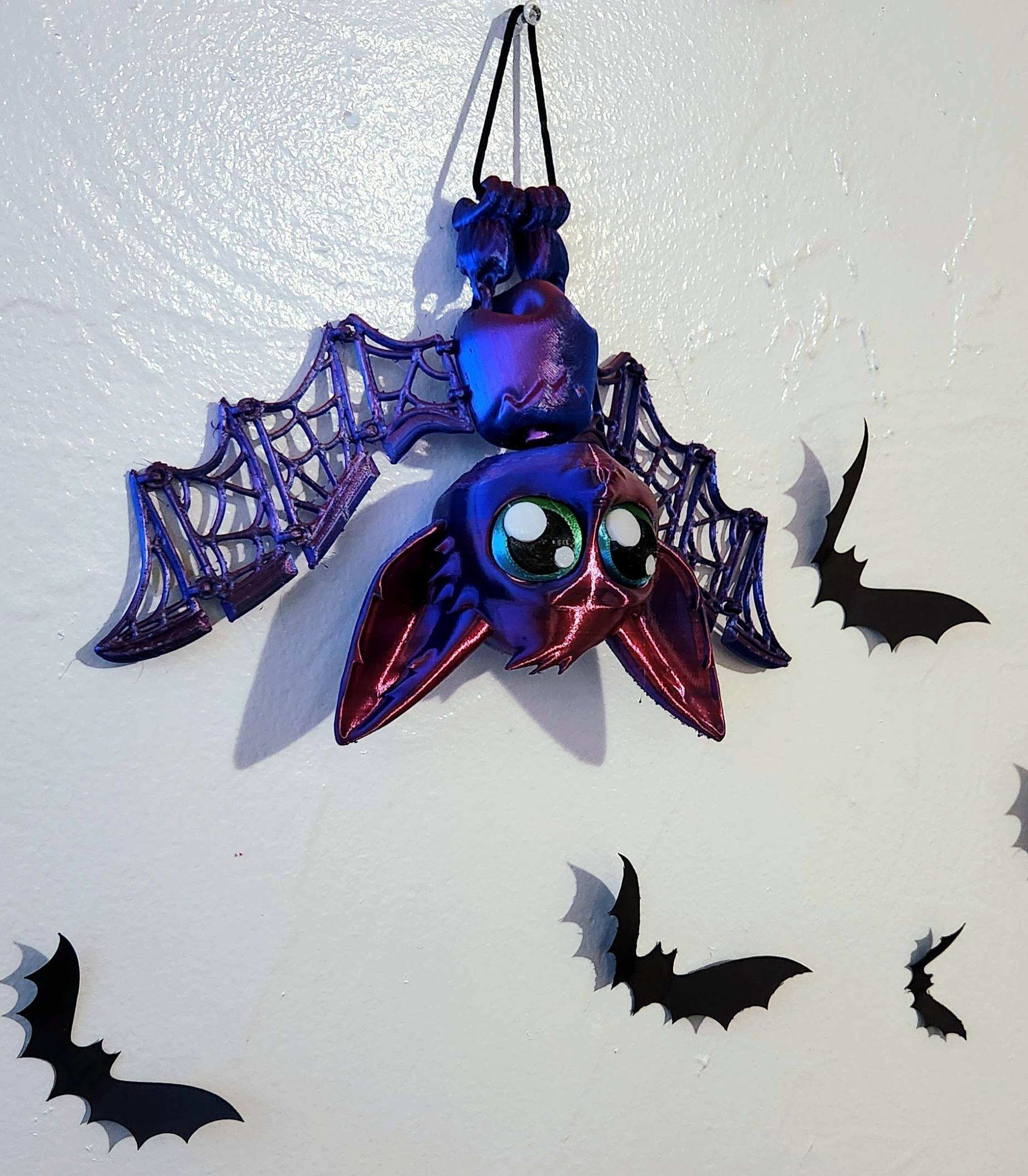ARTICULATED HALLOWEEN BAT FLEXI WITH WEB WINGS 3d model