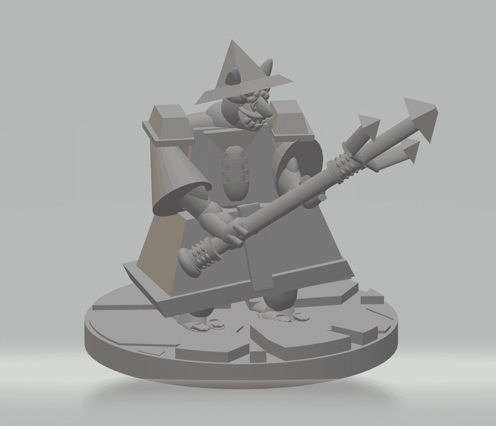 FHW:: Cult of The Flat Moon Trident space goblin 3d model