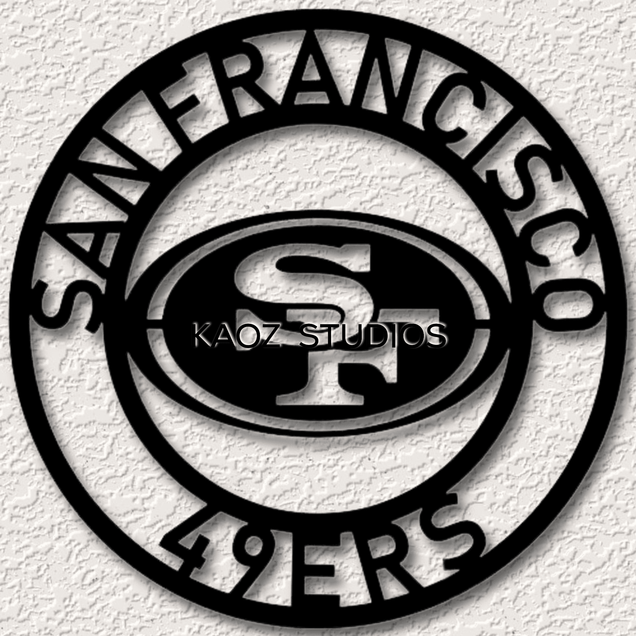 San Francisco 49ers sign football wall art 2024 superbowl decoration 3d model