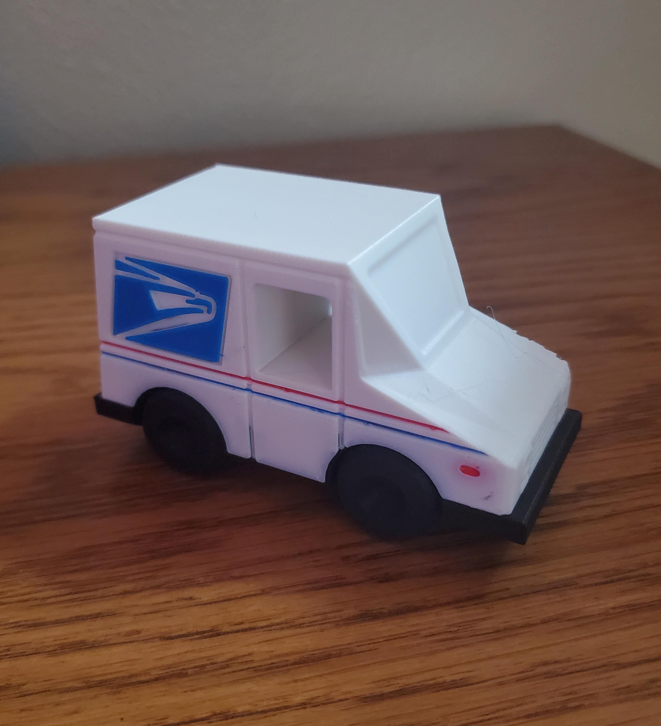  Fixum Dude Motors PIP Classic Mail Truck - 4 color, removed the gray and the yellow - 3d model