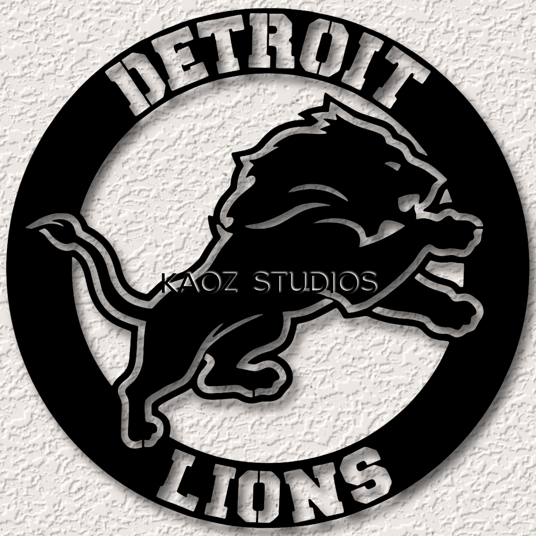 detroit lions wall art football wall decor 2024 superbowl decoration 3d model