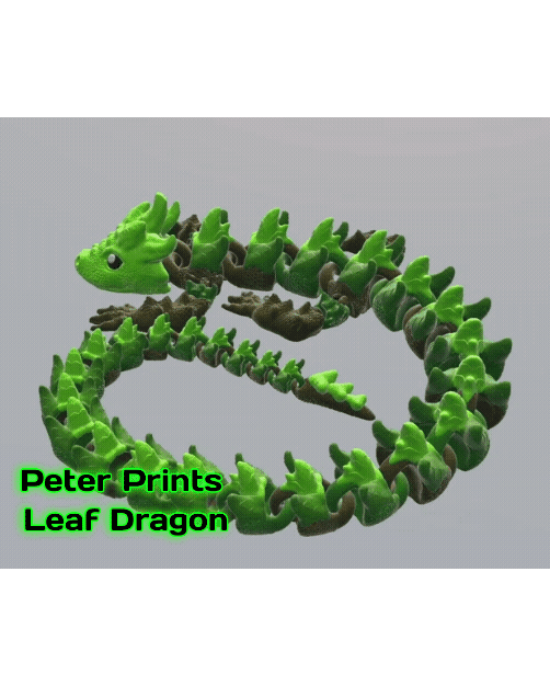 Leaf Dragon - Fully Articulated Dragon 3d model