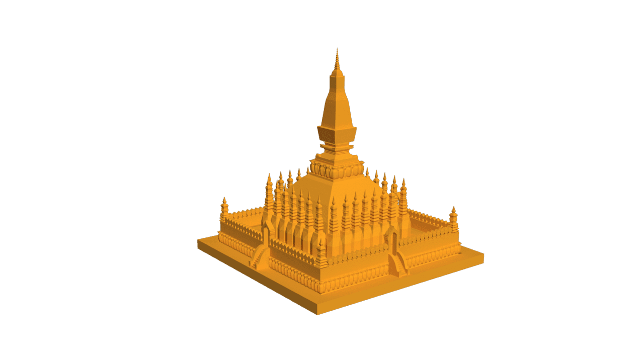 Laos - Pha That Luang.stl 3d model