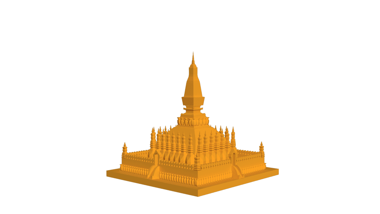 Laos - Pha That Luang.stl 3d model