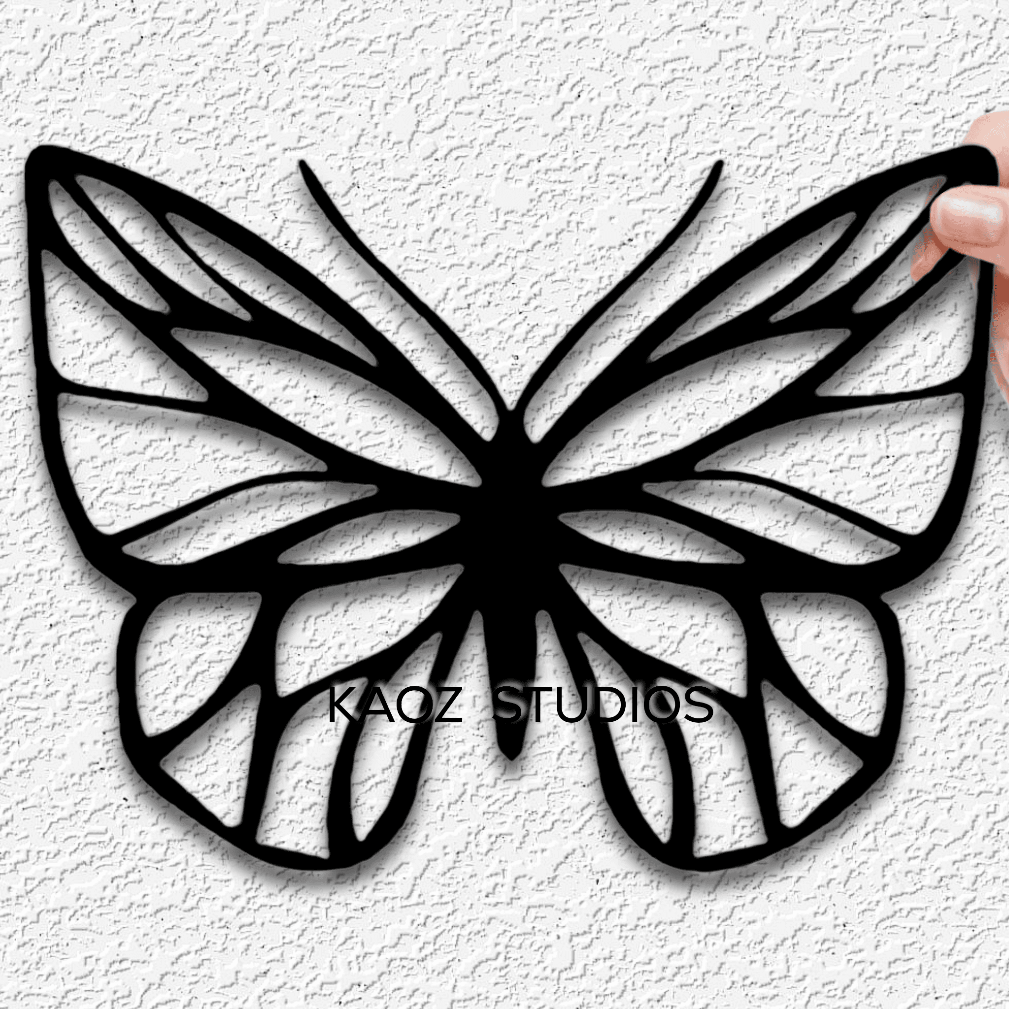 butterfly stained glass wall art fantasy butterflies wall decor 3d model