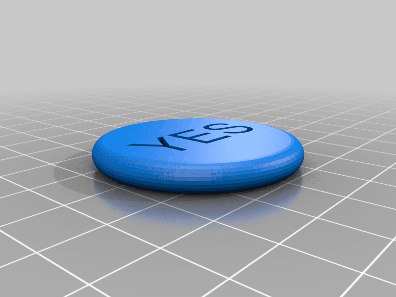Yes - No Coin 3d model