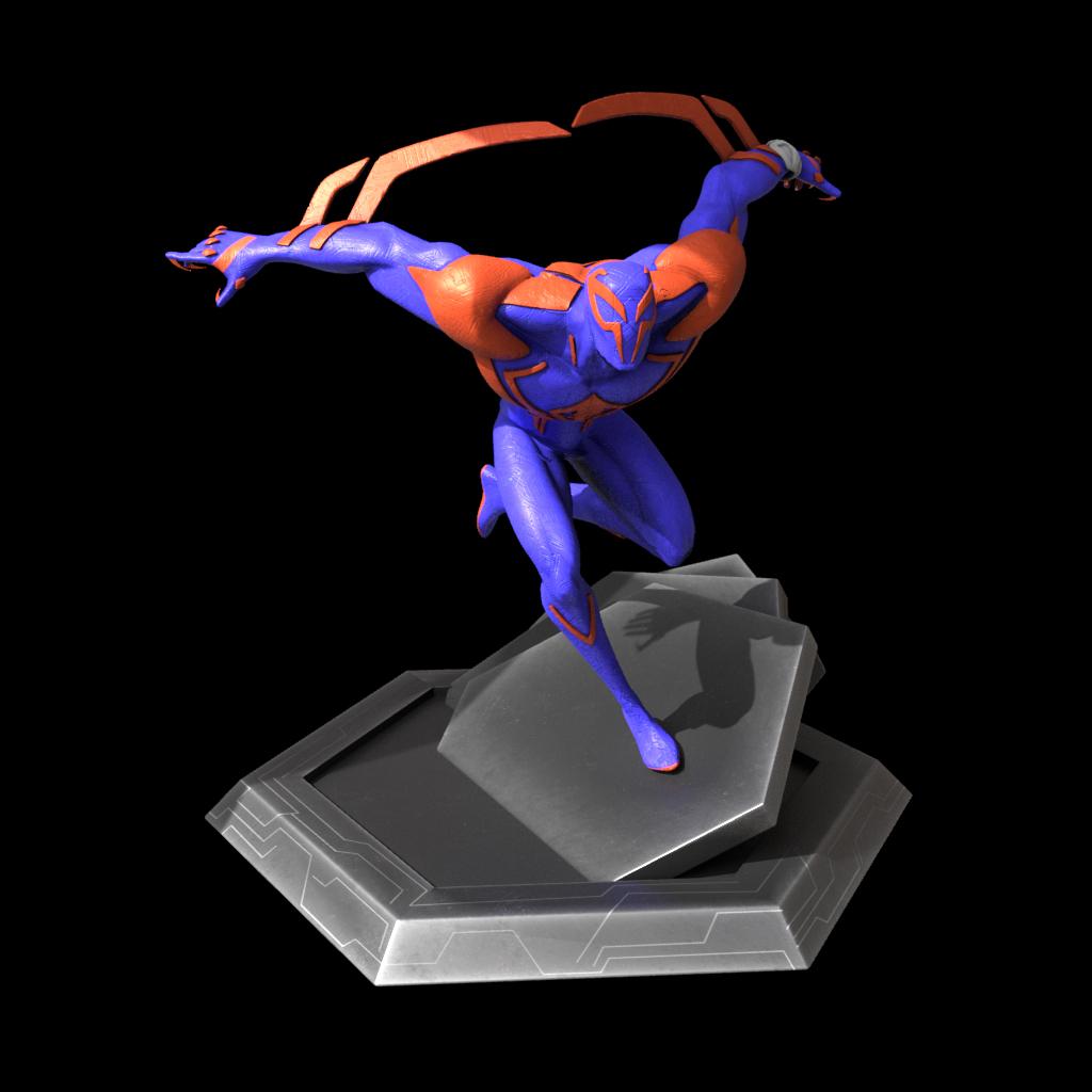 Spiderverse Spiderman 2099 3d model