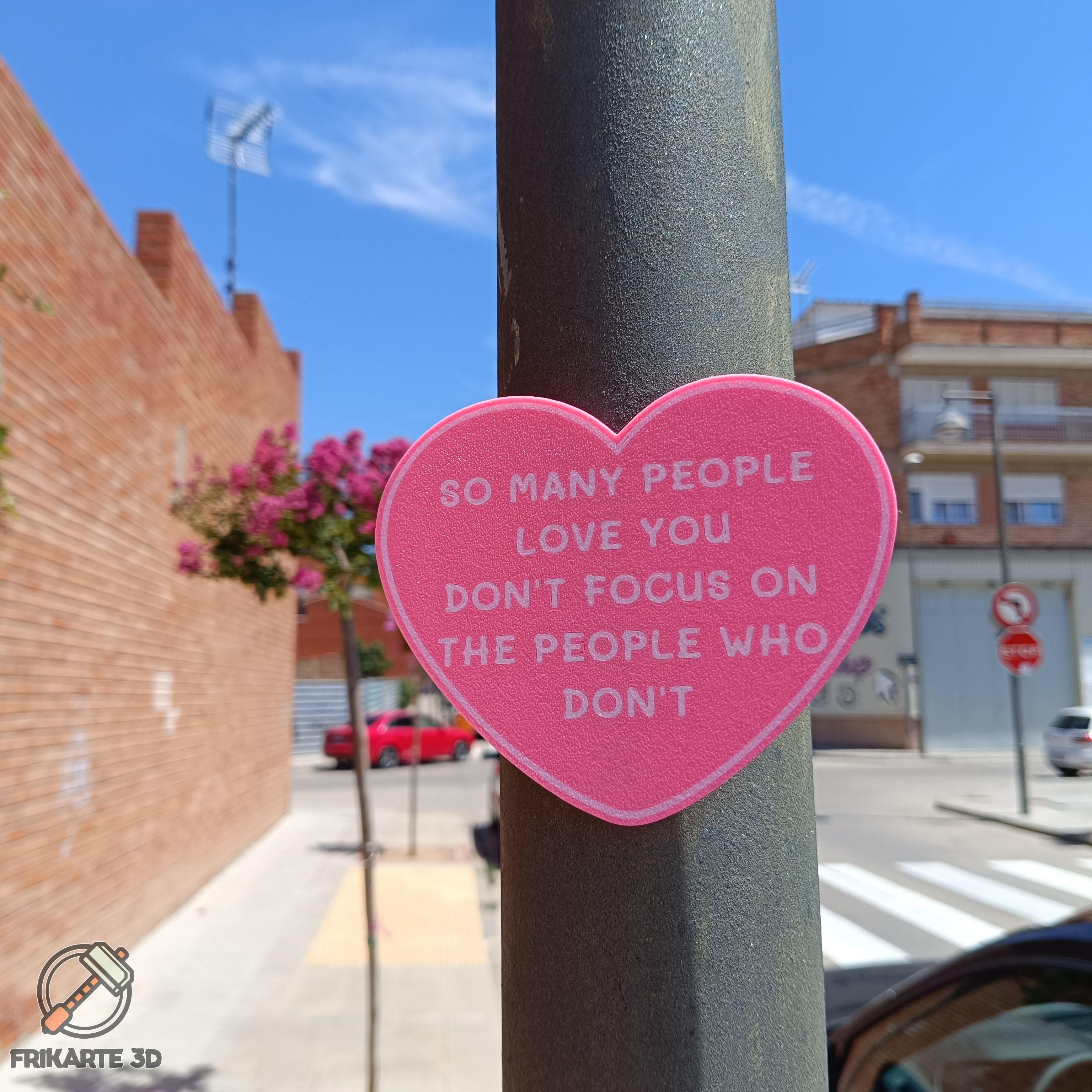 Heartfelt Reminder Sign 3d model