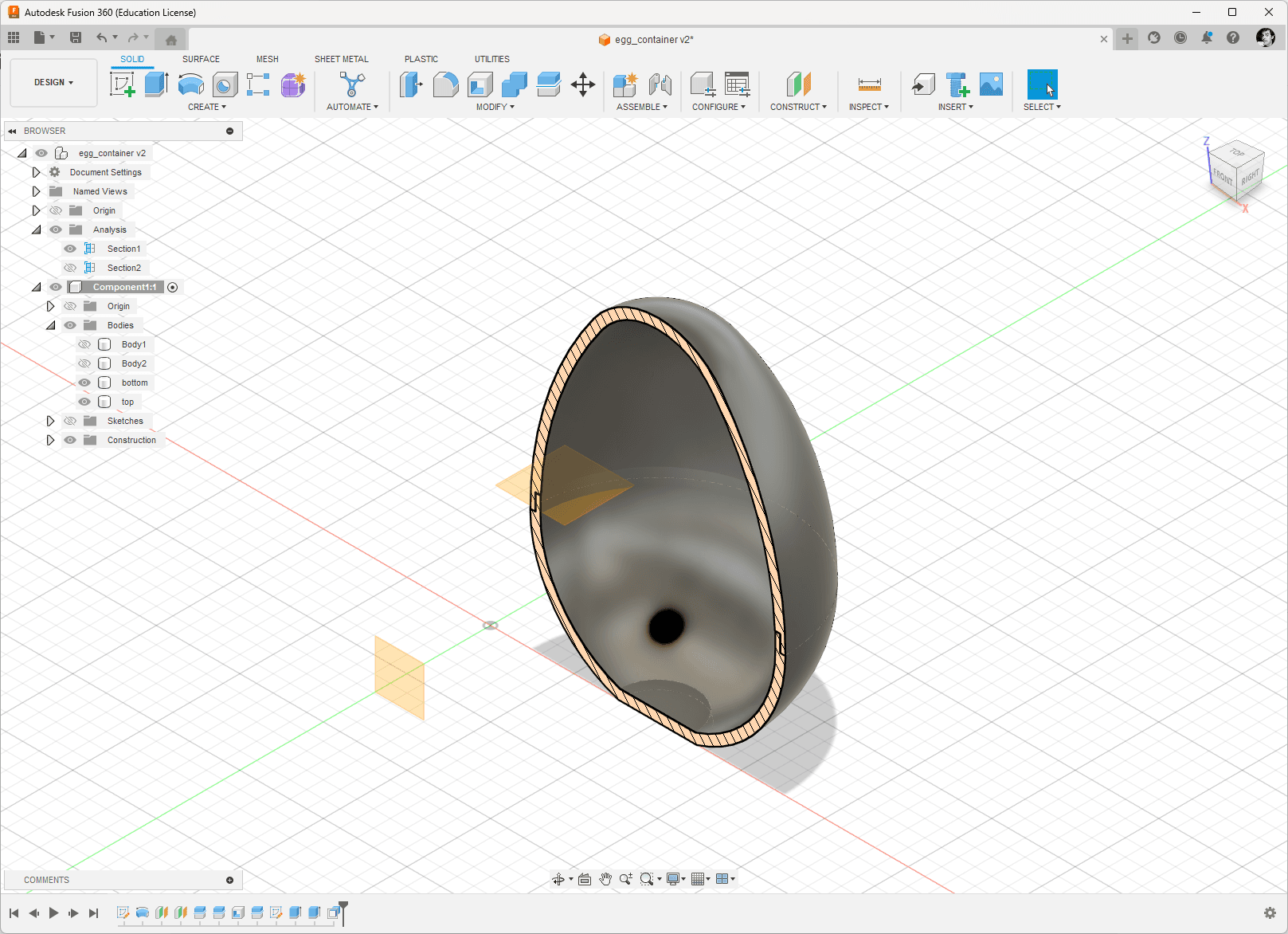 An egg container 3d model