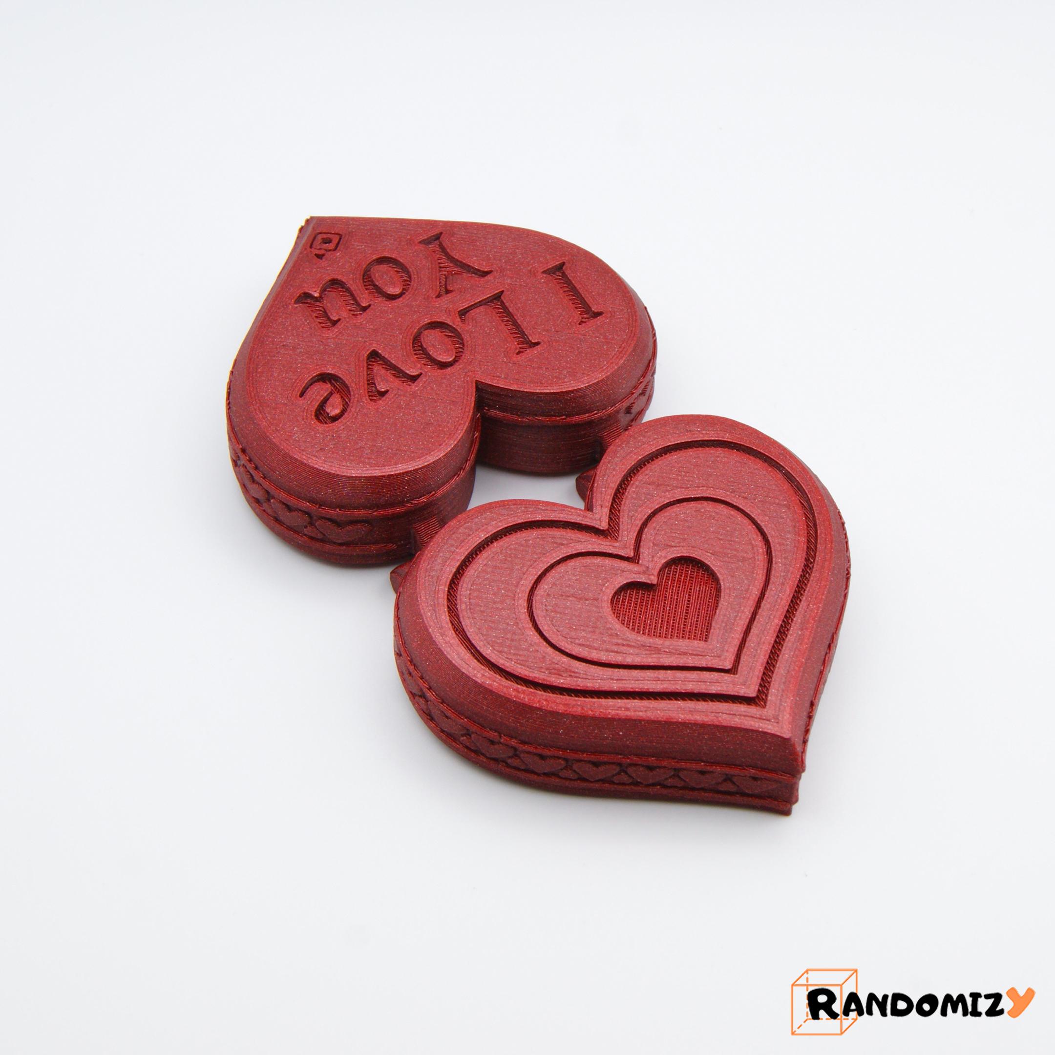 Valentine's Heart Shaped Box (Remix of Simple Heart Box with Lid) 3d model