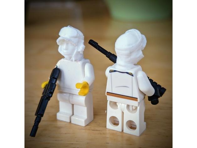 Rebel Hoth Trooper Head (Lego compatible) 3d model