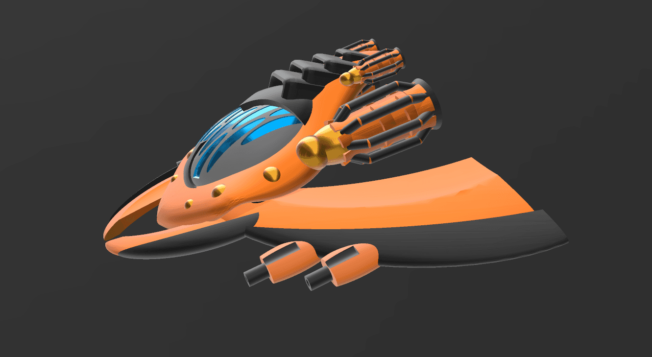 spaceship 3d model