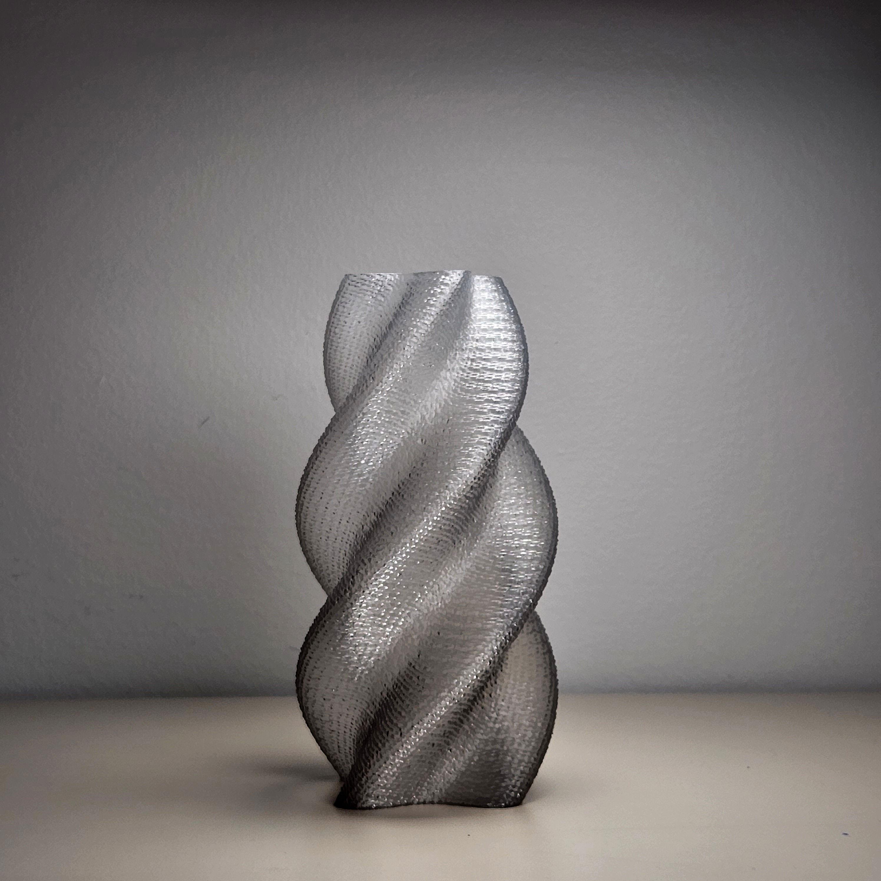 Textured Twist Vase 3d model