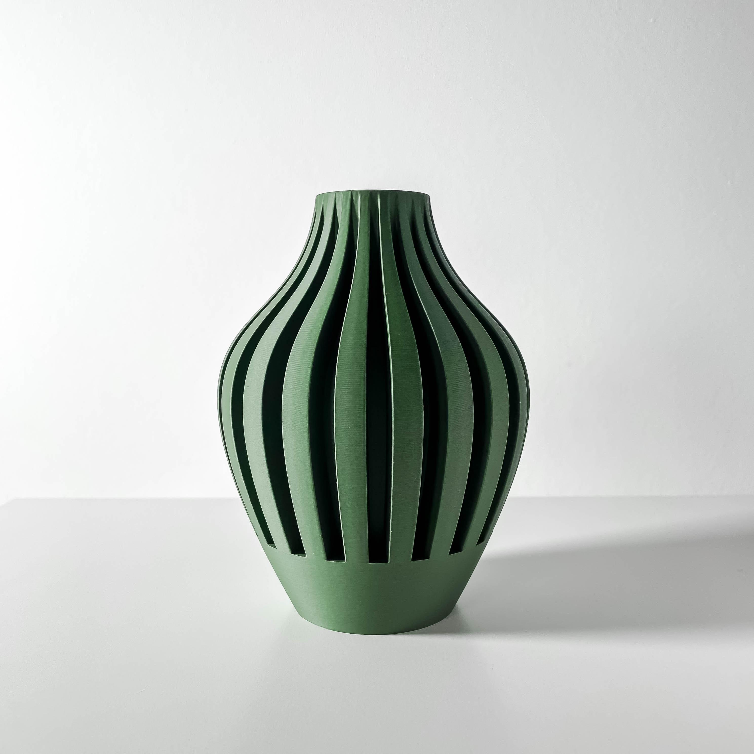 The Leris Vase, Modern and Unique Home Decor for Dried and Preserved Flower Arrangement  | STL File 3d model