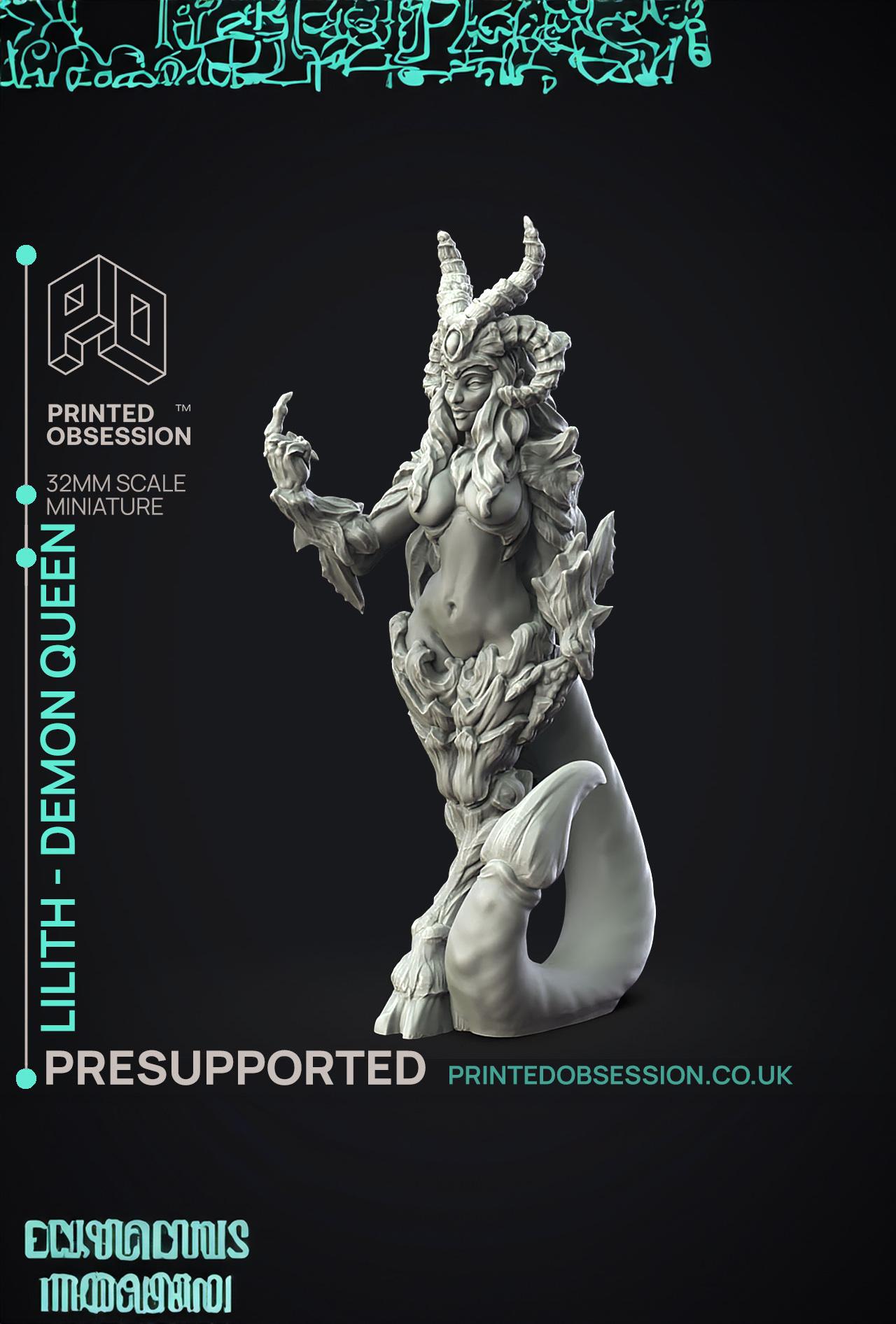 Lilith - Demon Boss - PRESUPPORTED - Hell Hath No Fury - Scale 32mm  3d model