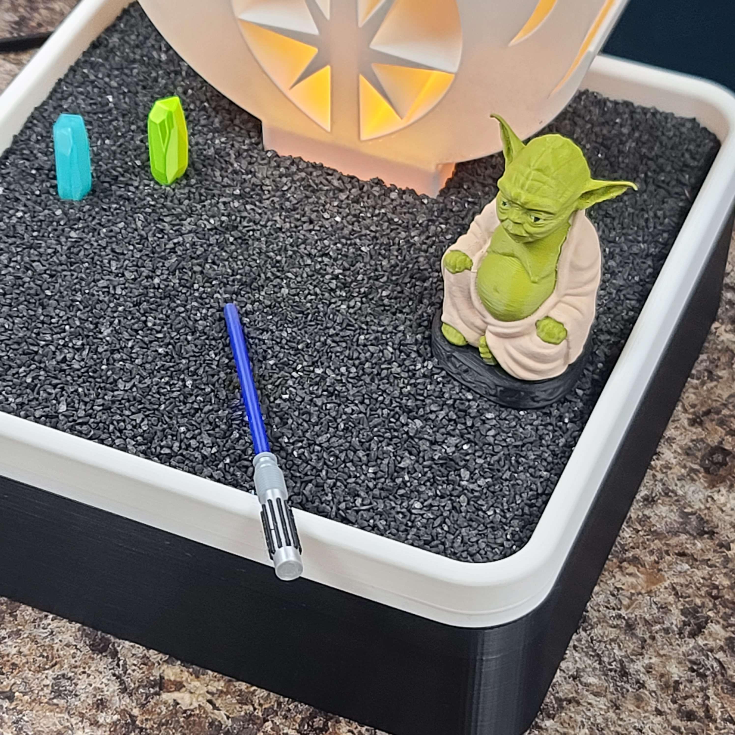Lighted Jedi Inspired Sand Garden - Fan Art 3d model