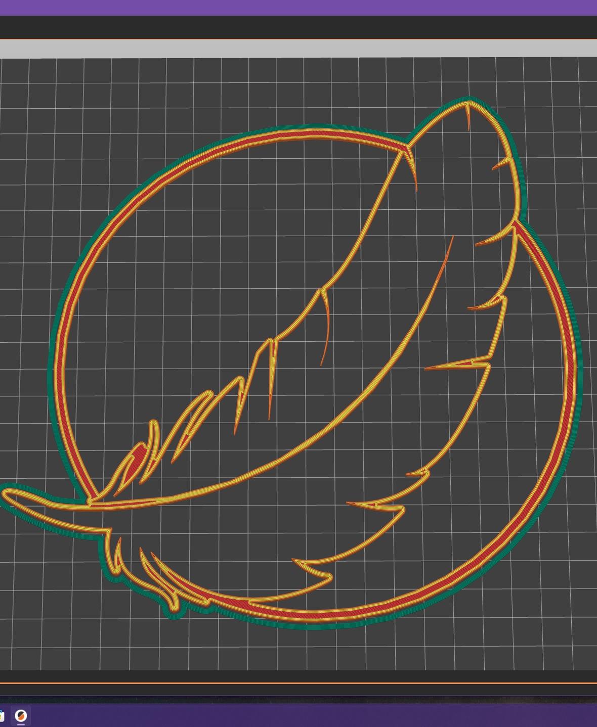 Floating Feathers 3d model