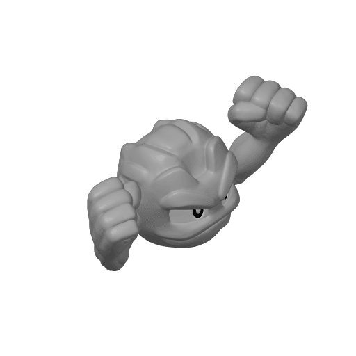 Geodude (Easy Print No Supports) 3d model