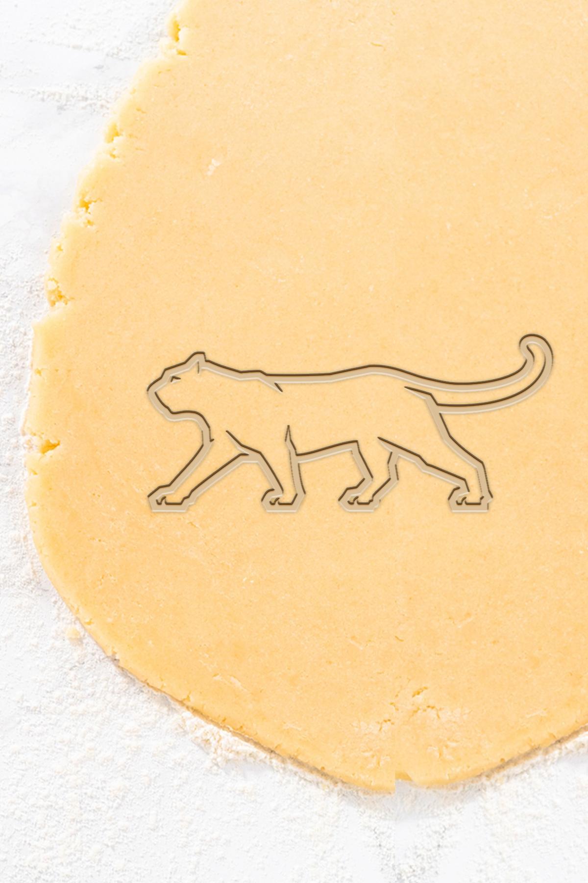 Puma Cookie Cutter, Biscuit Cutter 3d model