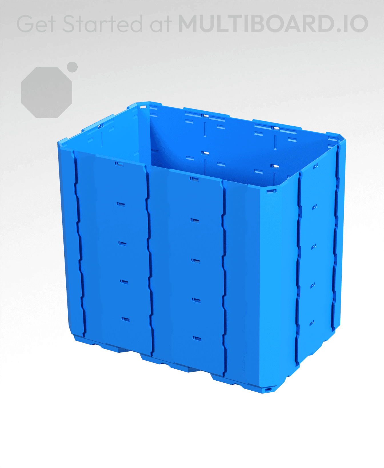 3x2x2.5 - Full Multipoint Rail - Multibin Shell 3d model