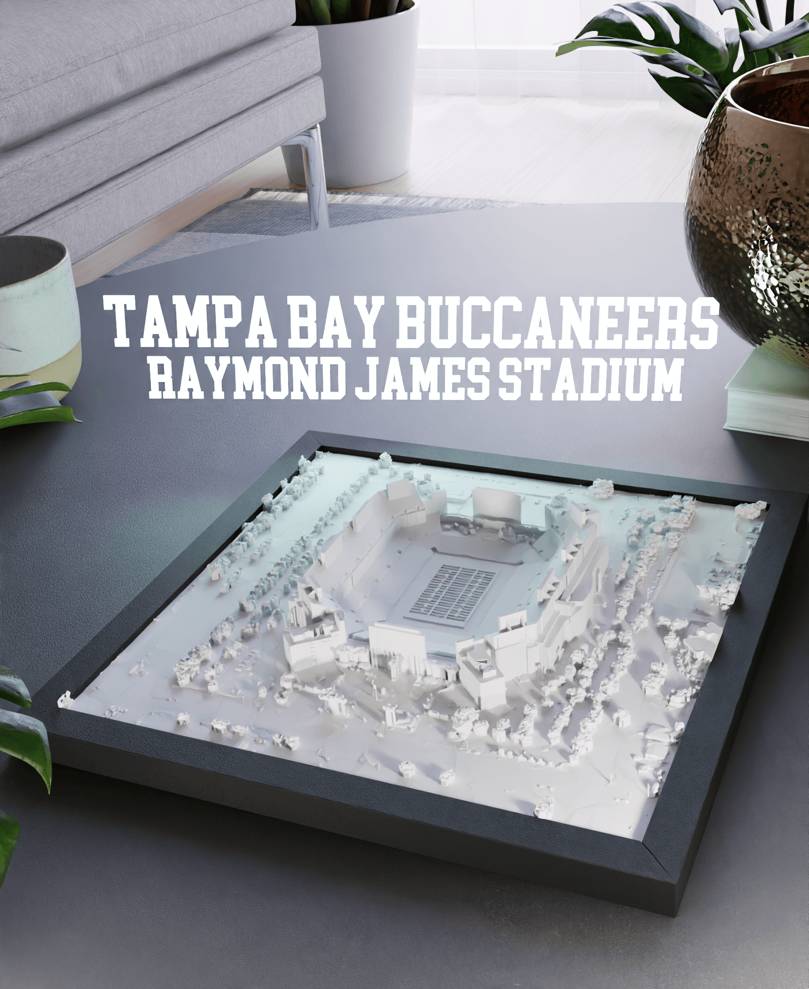 Tampa Bay Buccaneers - Raymond James Stadium 3d model