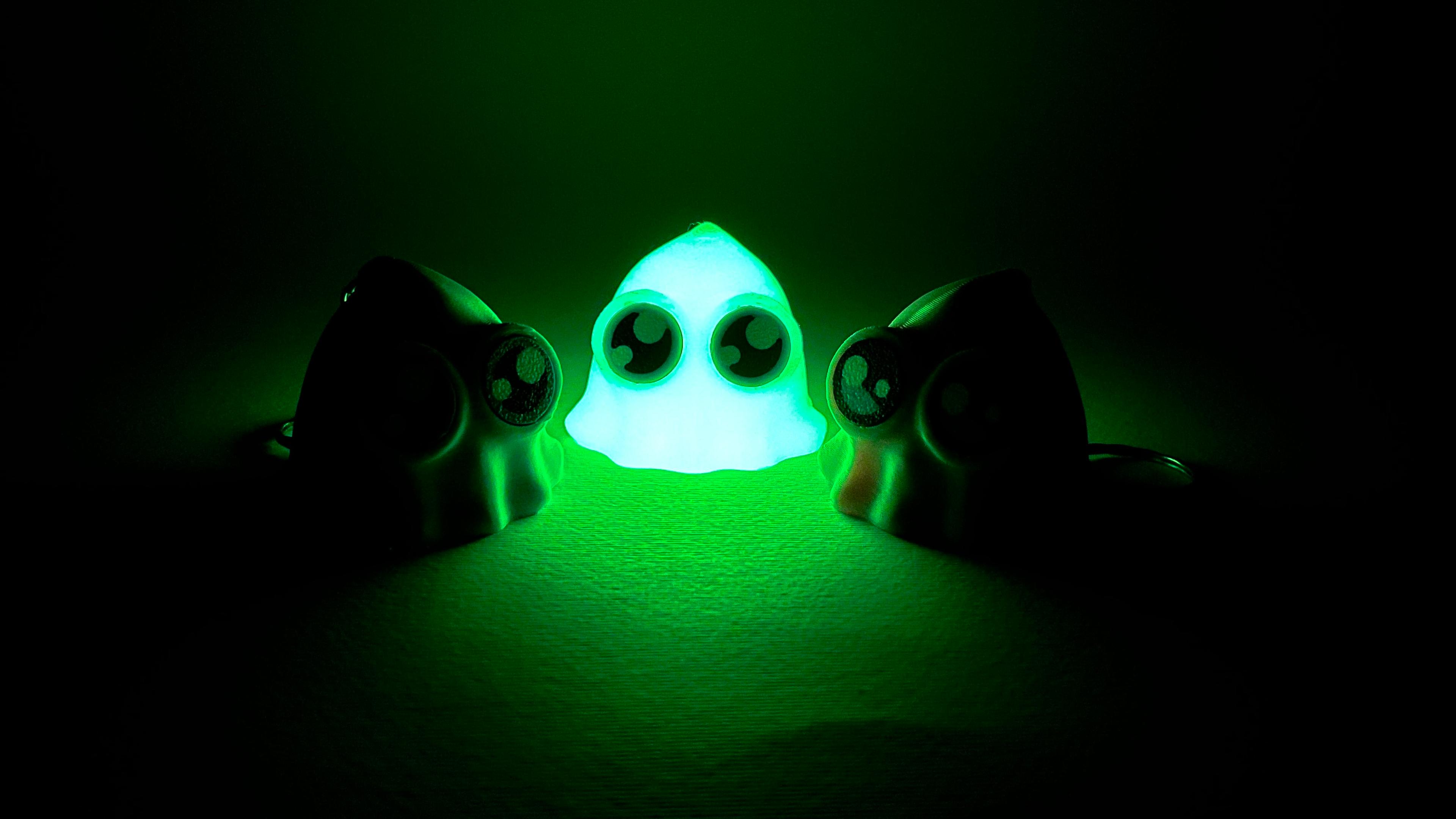 Kawa-eyes Ghost 👻🎃 Keychain & Fidget! 3d model