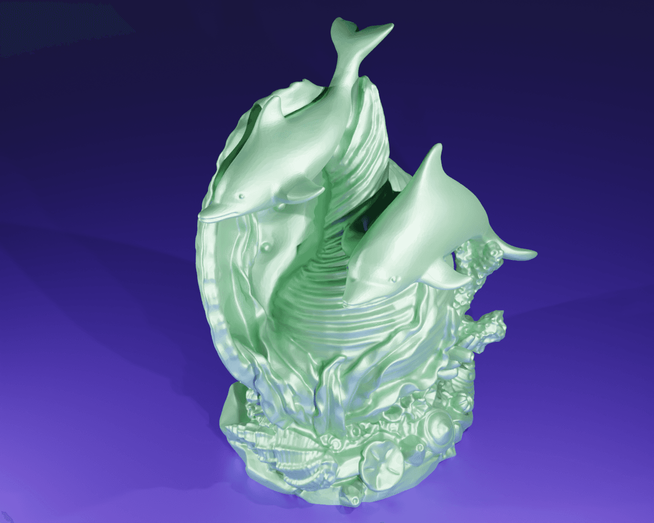 Dolphin Shellfish 3d model