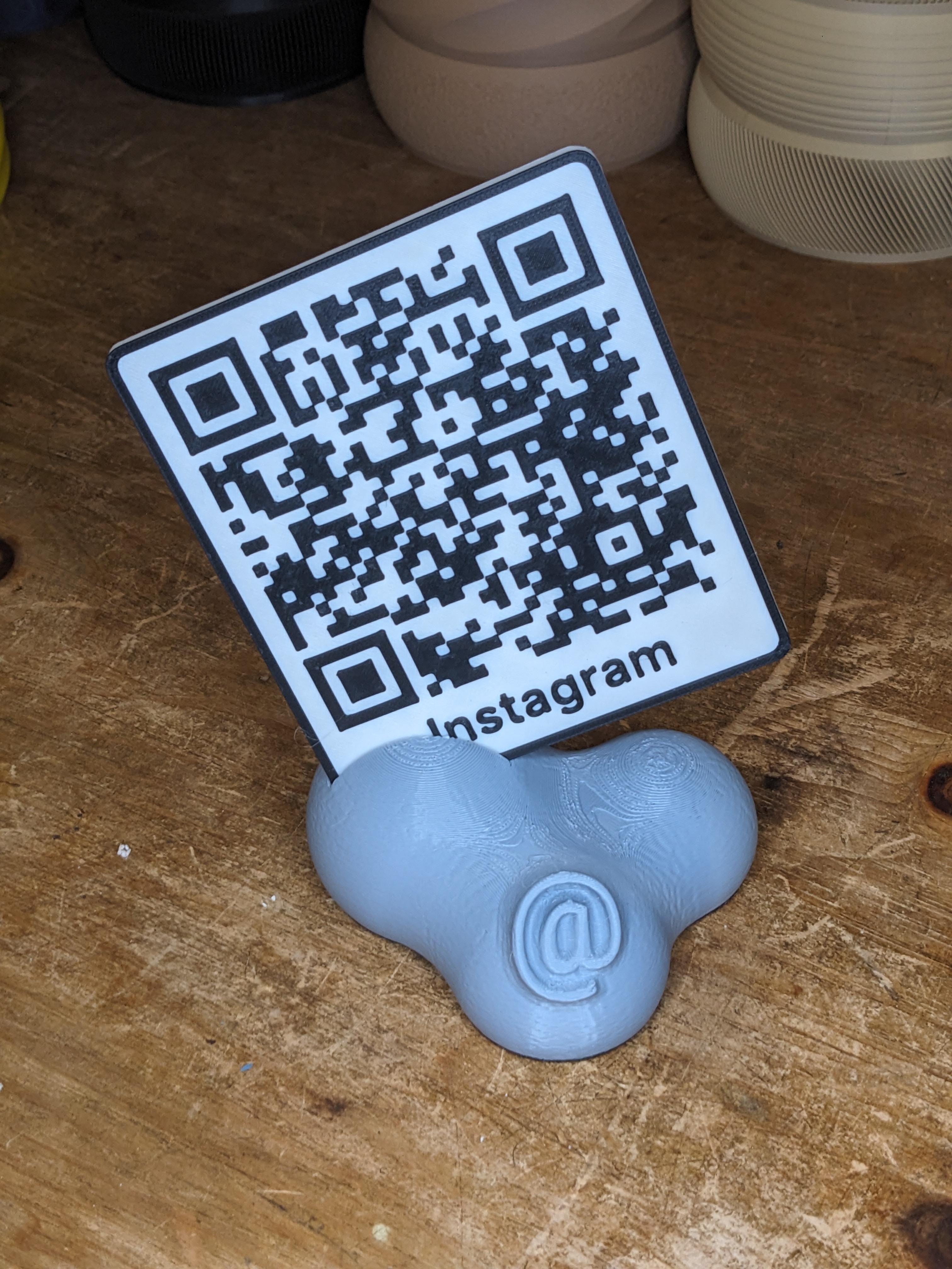 QR Code Stand for Market Tables 3d model