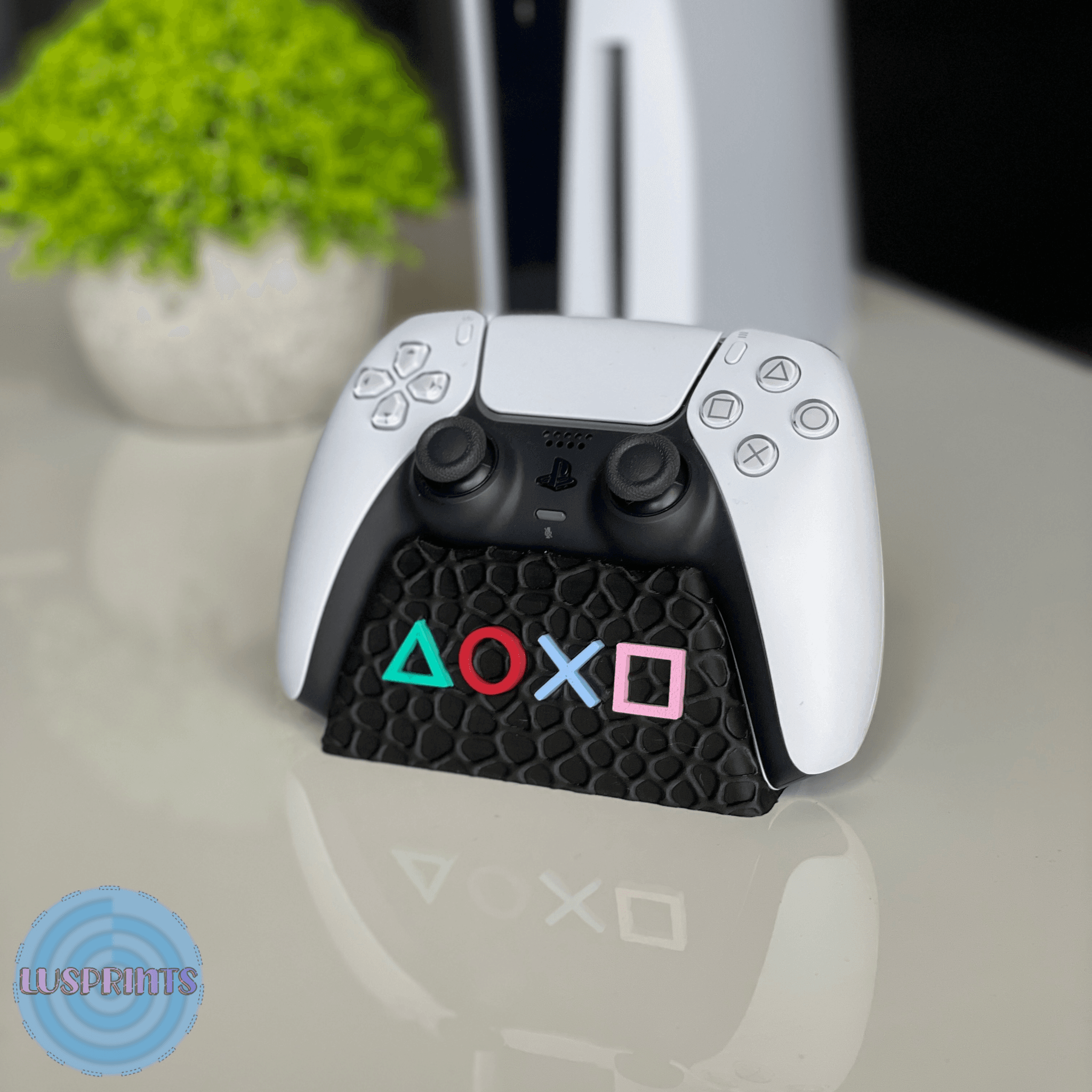 PlayStation 5 Voronoi Controller Stand 🔵🎮 3d model