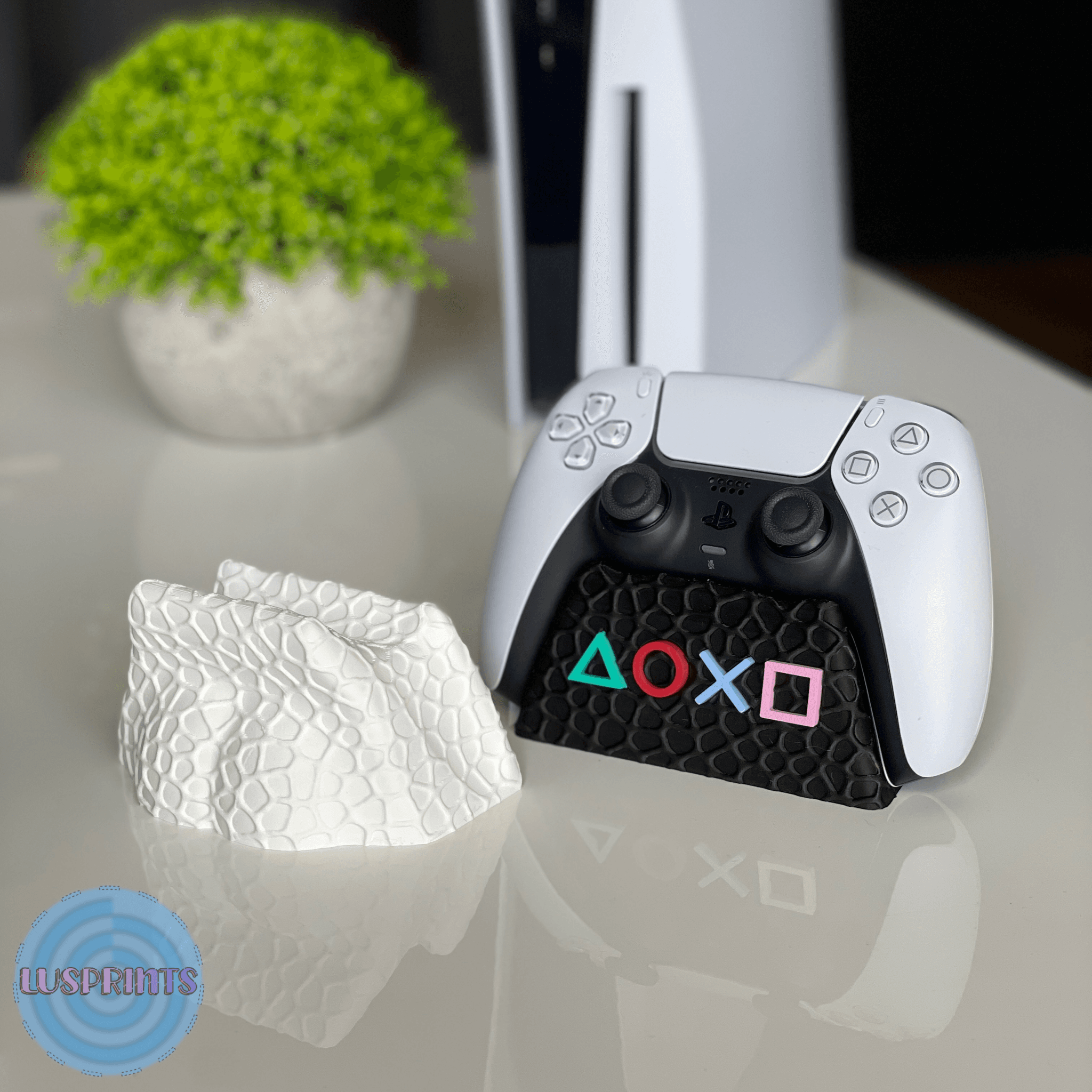 PlayStation 5 Voronoi Controller Stand 🔵🎮 3d model