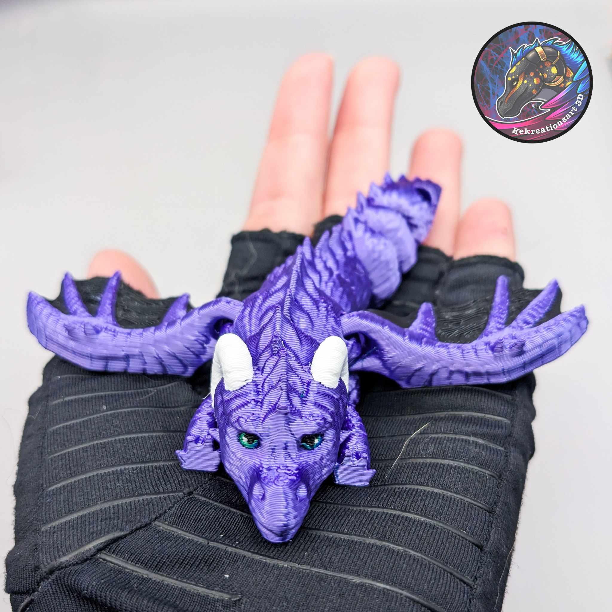 Baby Flexi Eros Dragon Keychain 3d model